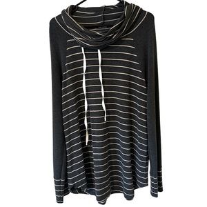 Women’s XL Market & Spruce Karlotta Hooded Dolman Knit Top - Burgundy